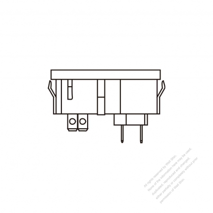 AC Socket IEC 60320-1 (C14) Appliance Inlet (Inlet to IEC 320 Sheet F Outlet) 10A 250V