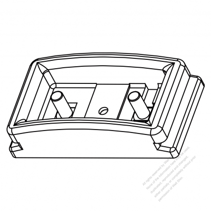 USA/Canada AC Connector 2-Pin Electric Cooker Connectors and inlets 15A 125V