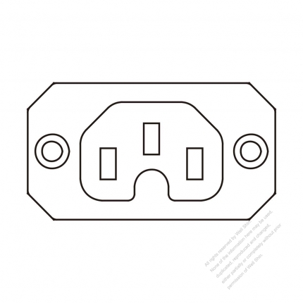 IEC 60320-1 (C16A) Appliance Outlet 10A/15A