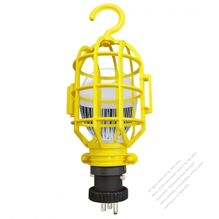 Japan 3Pin 7W Working Light NEMA 5-15P Plug Yellow 