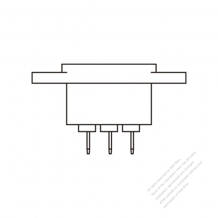 AC Socket IEC 60320-1 (C16) Appliance Inlet, Screw Type, 10A/ 15A