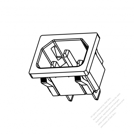 IEC 60320-1 (C14) Appliance Inlet 10A 250V