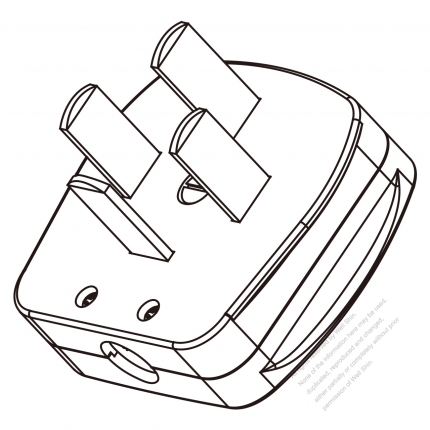 China Plug 4-Pin 25A, 3Ø 440 Volts, Three phases plug 25A 440V