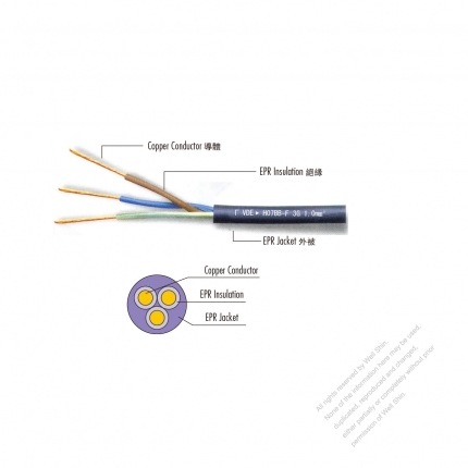 European Rubber Flexible Cable H07BB-F