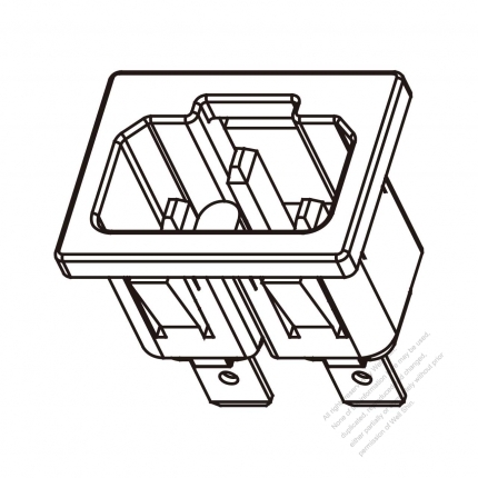 AC Socket IEC 60320-1 (C16A) Appliance Inlet 10A/ 15A