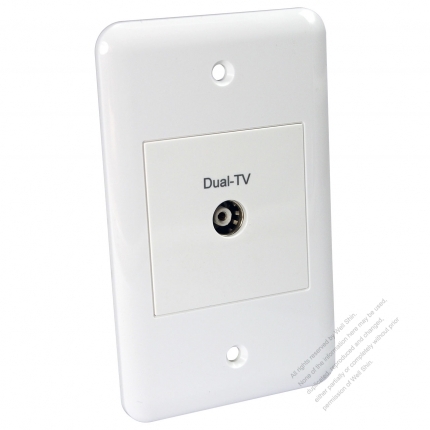 Taiwan/USA Wall Plate Receptacle TV Dual-TV