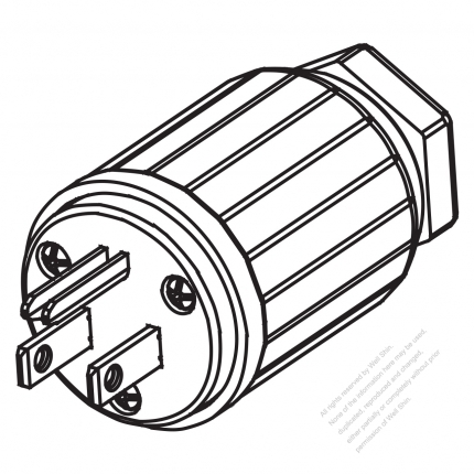 USA/Canada 	(NEMA 5-15P) 3-Pin Straight Blade Plug, 2 P, 3 Wire Grounding, 15A 125V