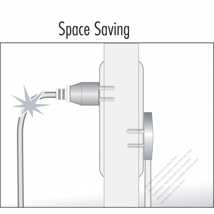 Taiwan/ Japan 3-Pin Elbow AC Plug, 7A/11A/15A 125V