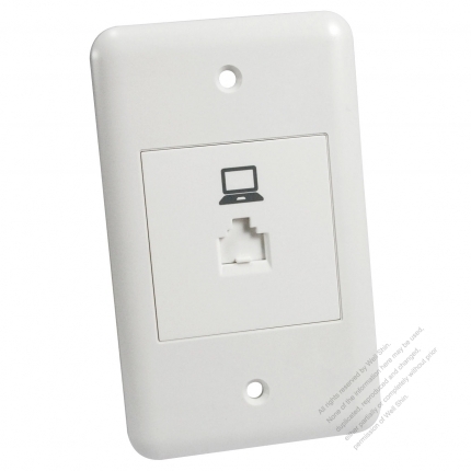 Taiwan/USA Wall Plate Receptacle RJ45 X 1