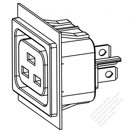 IEC 60320-2 Sheet J Appliance Outlet 16A/20A 250V