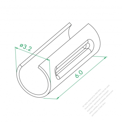 2.35 Tube Terminal Outer Cap Metal Shrapnel