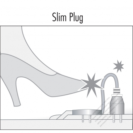 Taiwan/ Japan 3-Pin Elbow AC Plug, 7A/11A/15A 125V