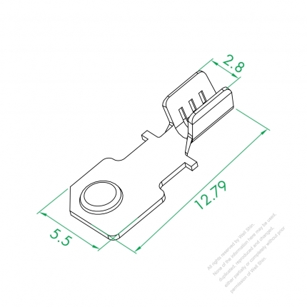 WS-035-10 Wire Upper Switch Right Terminal