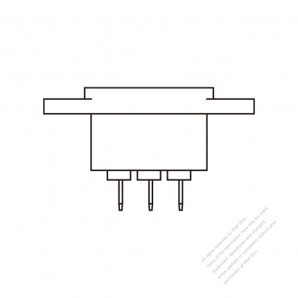 IEC 60320-1 (C16) Appliance Inlet, Screw Type, 10A/ 15A