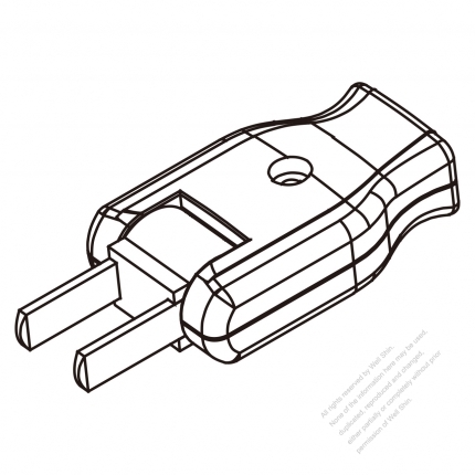 China (Rotatable) Plug 2-Pin 10A 250V