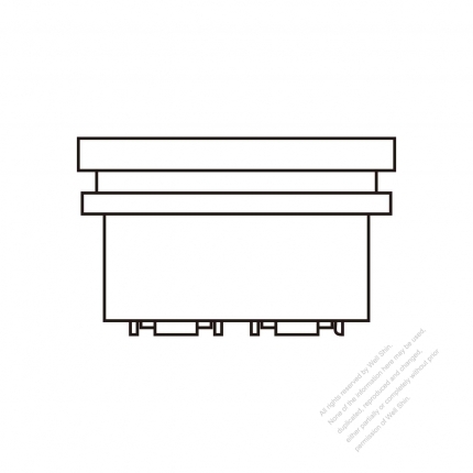 IEC 60320-1 (C8) Appliance Inlet 2.5A 250V