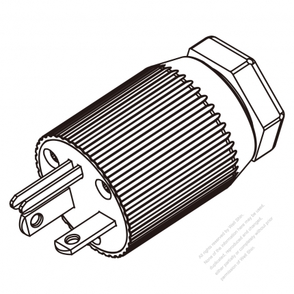 USA/Canada 	(NEMA 6-20P) 3-Pin Straight Blade Plug, 2 P, 3 Wire Grounding,20A 250V