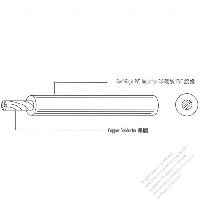 USA/Canada Type AC Power Thermoplastic Special PVC Wire UL1208