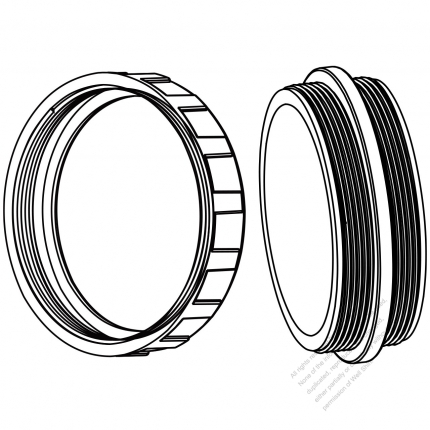 USA/Canada Marine Shore Plug & Connector Accessories for 4-Pin Ring, 50A 250V (WS-291)