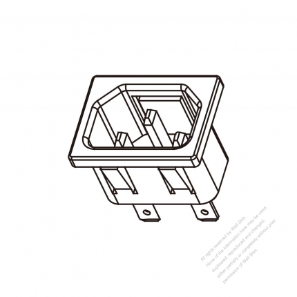 IEC 60320-1 (C14) Appliance Inlet 10A 250V