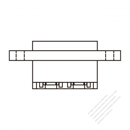 IEC 60320-1 (C8) Appliance Inlet, Screw Type,