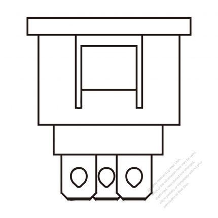 IEC 60320-2 Sheet B Appliance Outlet 2.5A