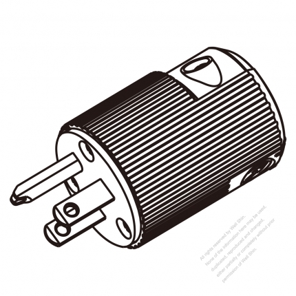 USA/Canada 	(NEMA 5-15P) 3-Pin Straight Blade Plug, 2 P, 3 Wire Grounding, 15A 125V