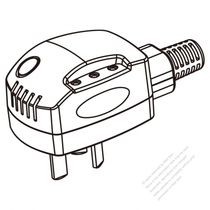 China Smart Control 3-Pin AC Plug, Time Control Delay, 10A, 250V