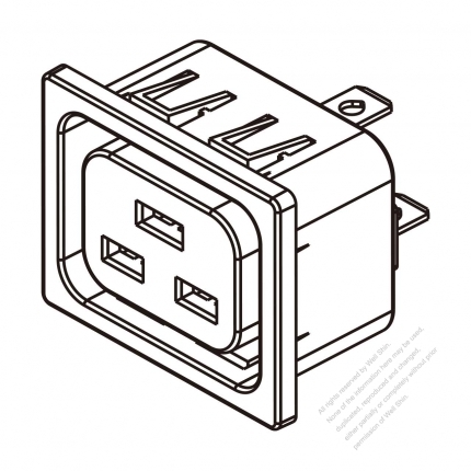 IEC 60320-2 Sheet J Appliance Outlet 16A 250V