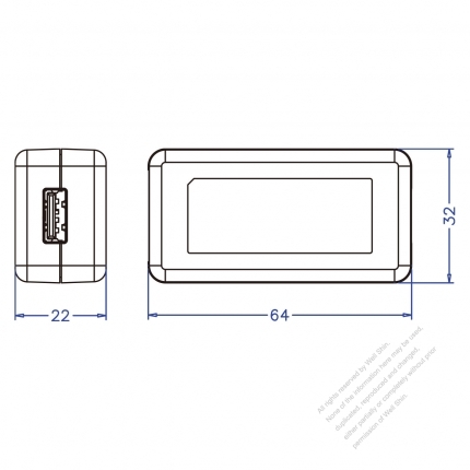 AC/DC 5V 1A USB Power Adapter IEC C7 to USB