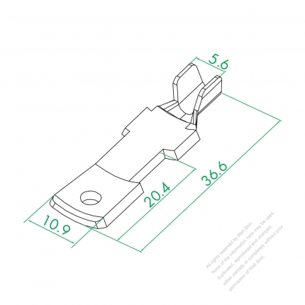 WS-225 X, Z Polarized Terminal (47.5°)