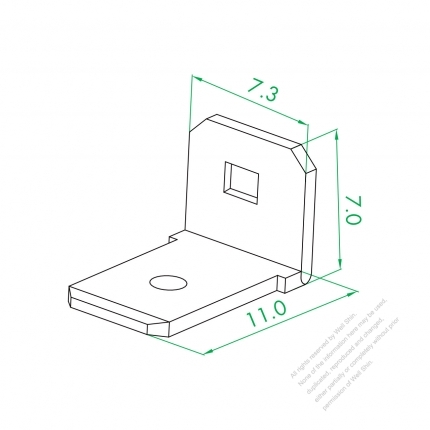 250 L Type Terminal ( Square Hole )