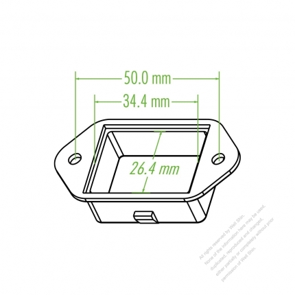 Accessories: Strain Relief Bushing for IEC 60320-1 (C19) Connector  16A 20A