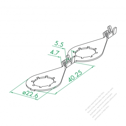 O 13.5 Tooth Type Toothed Ring Terminal