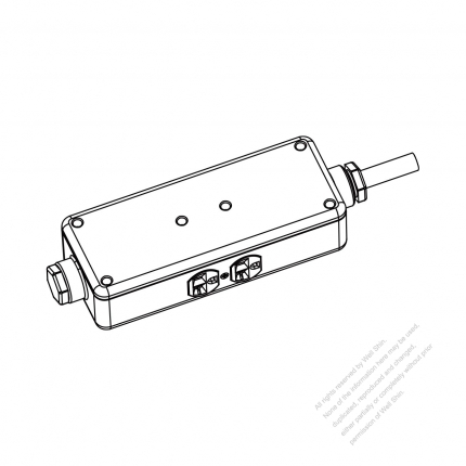 USA/ Canada Type PDU Server Power Strip NEMA 5-15R/5-20R, 4 outlets 3-Pin 15A/20A 125V