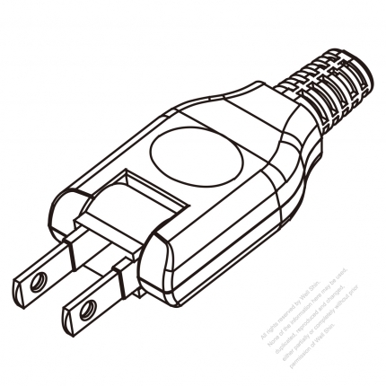 Taiwan/Japan (Rotatable) Plug 2-Pin 7A-15A 125V