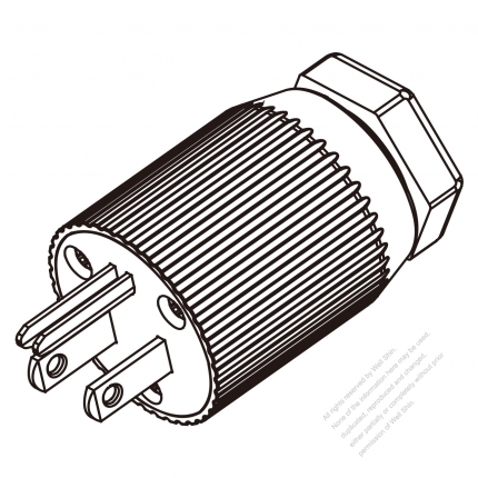 USA/Canada 	(NEMA 5-15P) 3-Pin Straight Blade Plug, 2 P, 3 Wire Grounding,15A 125V