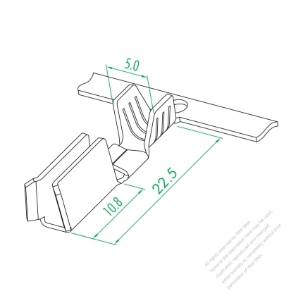 WS-002C-O 2X6 U Type With Thick Double Layers Terminal ( Large