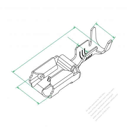 250 Vertical Female Terminal