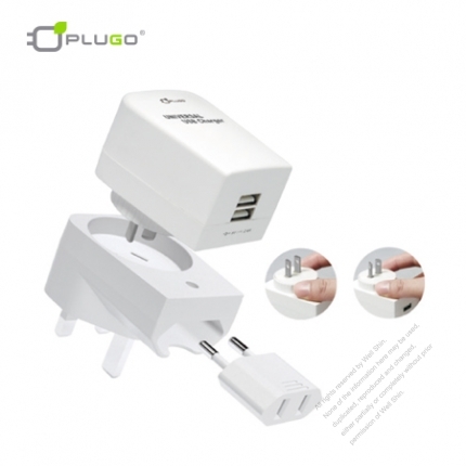 Universal 2 ports USB Wall Charger