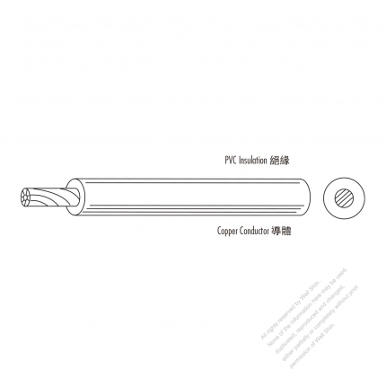 USA/Canada Type AC Power PVC Insulated Wire UL1013