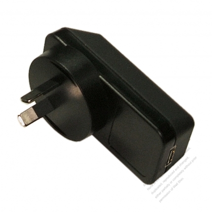 AC/DC 5V 1A Adapter, Australia 2 Pin Plug to USB