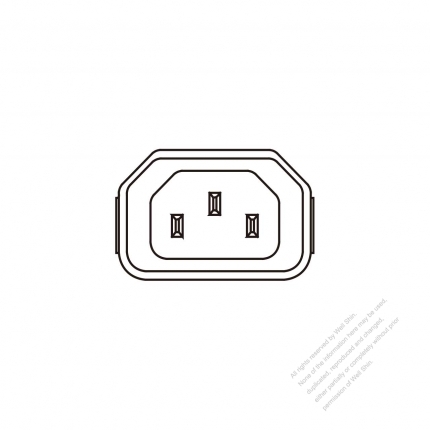 IEC 60320-1 (C14) Appliance Inlet 10A 250V