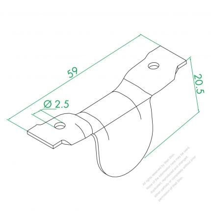 WS-GE Flat Lug Small Hole