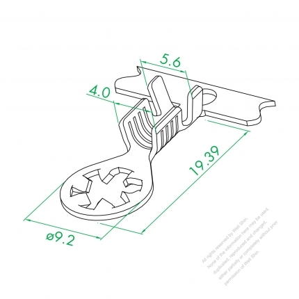 O 4.4 Toothed Ring Terminal