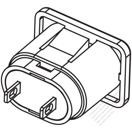 IEC 60320-2 Sheet D Appliance Outlet 2.5A