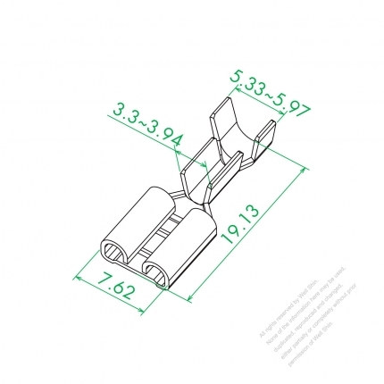 250 Vertical Female Terminal