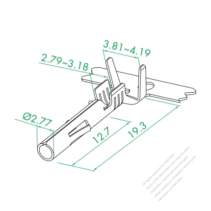 2.0 Needle Hook Type Female Terminal ( Riveting )