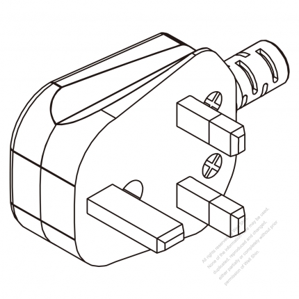 UK Plug 3-Pin 13A 250V