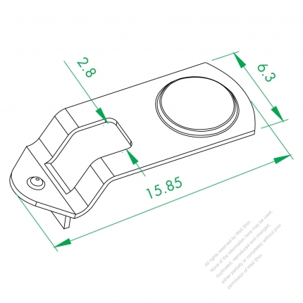 WS-243-1 Lamp Socket Base Contact Plate